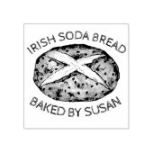 アイリッシュソーダブレッドローフ焼いたバイパーソナライズされたベーキング ラバースタンプ (インプリント)