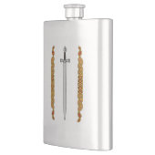 アイリッシュソードと結び糸細工 フラスク (左)