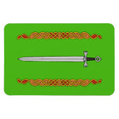 アイリッシュソードと結び糸細工 マグネット (横)