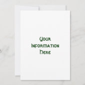 アイリッシュソードと結び糸細工 招待状 (裏面)