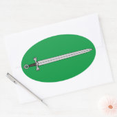 アイリッシュソード 楕円形シール (封筒)