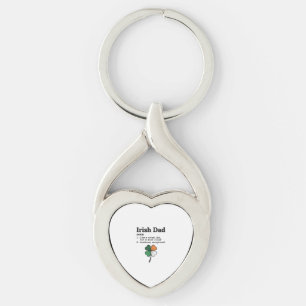 アイリッシュダッドの面白い定義のクローバーヴィンテージTシャツ キーホルダー