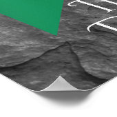 アイリッシュダンサーとアイルランド国旗懸命シューダンス ポスター (角)