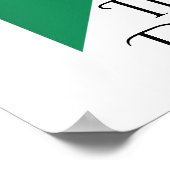 アイリッシュダンサーとアイルランド国旗懸命シューダンス ポスター (角)