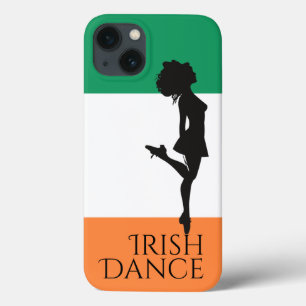 アイリッシュダンサーとアイルランド国旗懸命シューダンス iPhone 13ケース