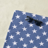 アイリッシュダンサーとアメリカ国旗の懸命シューダンス ビーチタオル (インサイチュ)