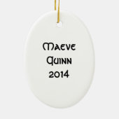 アイリッシュダンサーオーナメントコレクション: セラミックオーナメント (裏面)