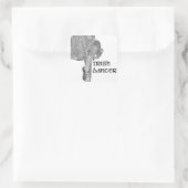 アイリッシュダンサーキックスカートステッカー スクエアシール (バッグ)