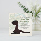 アイリッシュダンサーシャムロック&ホースシュー誕生日インヴィ 招待状 (スタンド正面)