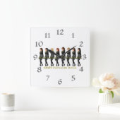 アイリッシュダンサーズロック スクエア壁時計 (ホーム)