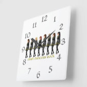 アイリッシュダンサーズロック スクエア壁時計 (傾斜)