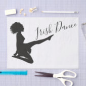 アイリッシュダンサーソフトシューズ白黒ダンス 薄葉紙 (クラフト)