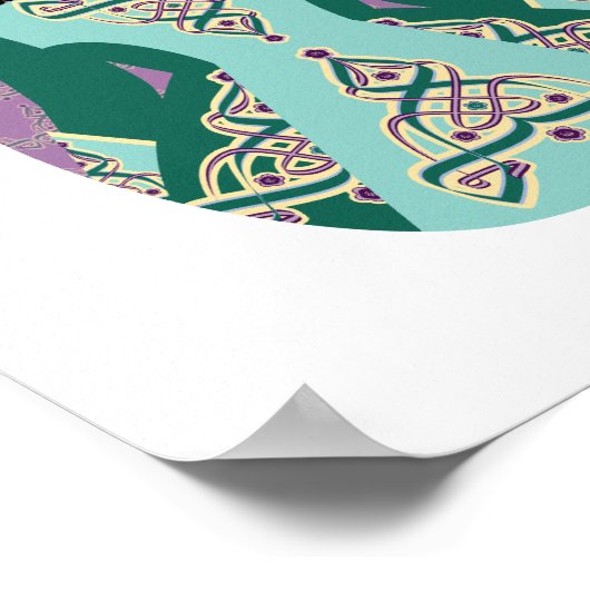 アイリッシュダンサーブラックヘアマトリョシュカポスター ポスター (角)