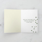 アイリッシュダンサー懸命シューズアイビーアンドライツ誕生日 カード (内部)