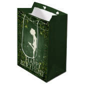 アイリッシュダンサー懸命シューズアイビーアンドライツ誕生日 ミディアムペーパーバッグ (正面アングル)