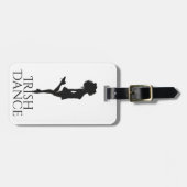 アイリッシュダンサー懸命シューズブラック&ホワイトダンス ラゲッジタグ (正面横)