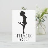 アイリッシュダンサー懸命シューズ踊り白黒ダンス サンキューカード (スタンド正面)