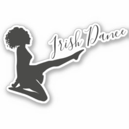 アイリッシュダンサー踊りソフトシューズ白黒ダンス シール