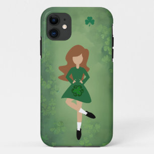 アイリッシュダンサー(茶色の髪) グリーンクローバーズダンス iPhone 11 ケース