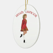 アイリッシュダンサー（赤） セラミックオーナメント (左)
