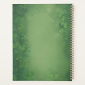 アイリッシュダンサー、黒髪とクローバーのダンス プランナー手帳 (裏面)