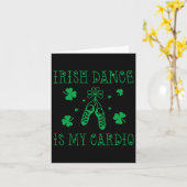 アイリッシュダンスは私のカーディオSt patricks day カード (黄色い花)