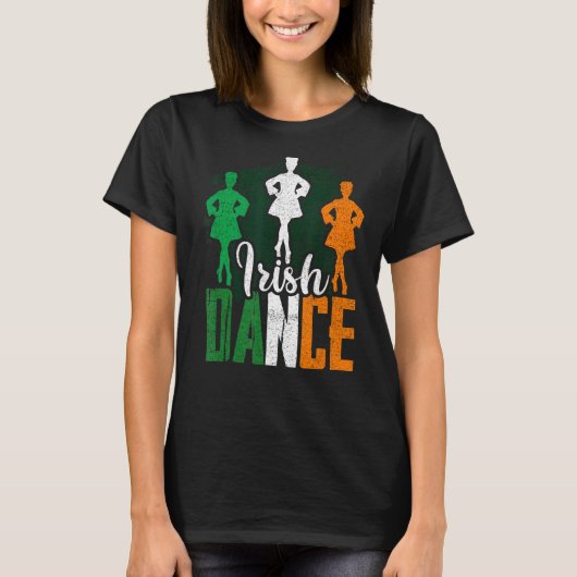 アイリッシュダンスアイルランド踊り Tシャツ (正面)