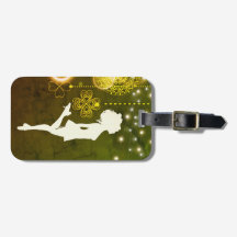 アイリッシュダンスケルト色のクローバーとライト