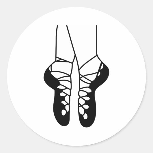 アイリッシュダンスシューズ1色 ラウンドシール (正面)