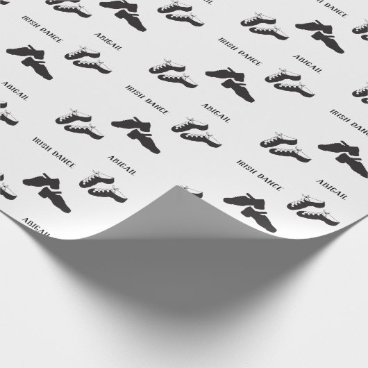 アイリッシュダンスソフトシューズと懸命シューズダンス ラッピングペーパー (角)