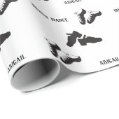 アイリッシュダンスソフトシューズと懸命シューズダンス ラッピングペーパー (ロールコーナー)