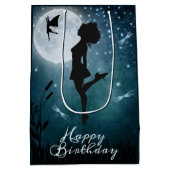 アイリッシュダンス誕生日 ミディアムペーパーバッグ (裏面)