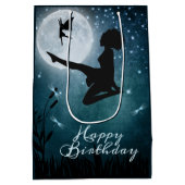 アイリッシュダンス誕生日 ミディアムペーパーバッグ (裏面)