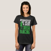アイリッシュダンスSt patricks dayリールガールアイリッシュステップD Tシャツ (正面フル)