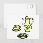 アイリッシュティーセットセントパトリックデイはがき ポストカード (正面/裏面)