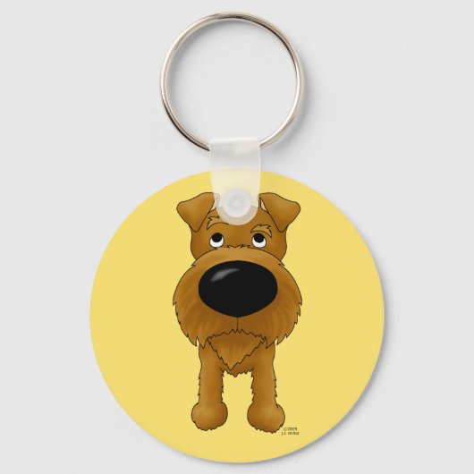 アイリッシュテリアキーチェーン キーホルダー (正面)