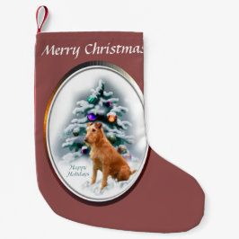 アイリッシュテリアクリスマス スモールクリスマスストッキング