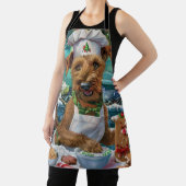 アイリッシュテリアホリデーベーキング:フェスティバルクリスマス エプロン (インサイチュ)