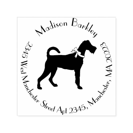 アイリッシュテリア犬の子犬 セルフインキングスタンプ (デザイン)