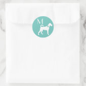 アイリッシュテリア犬の子犬 ラウンドシール (バッグ)