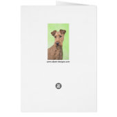 アイリッシュテリア絵画ズ – かわいいオリジナルドッグアート (裏面)