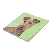 アイリッシュテリア絵画ズ – かわいいオリジナルドッグアート タイル (側面)