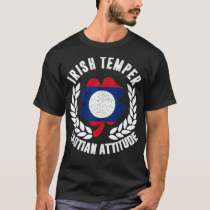 アイリッシュテンパラオスの姿勢旗St patricks Tシャツ