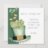 アイリッシュトップハットと金ゴールドコイン カード (正面)