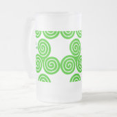アイリッシュトリスケルハッピーセントパトリック霜マグカップ フロストグラスビールジョッキ (正面左)