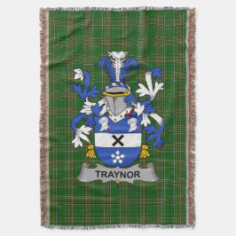 アイリッシュトレイナーまたはトレーナーコート・オブ・アームズ・ファミリー・クレ スローブランケット