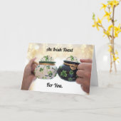 アイリッシュトースト折りグリーティングカード カード (黄色い花)