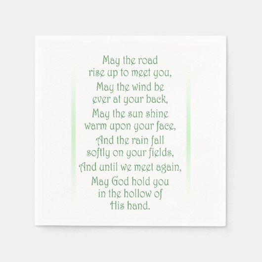 アイリッシュトースト スタンダードカクテルナプキン (正面)