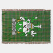 アイリッシュドノウエまたはO_ドノウエコート・オブ・アームズ・ファミリーCr スローブランケット (正面)