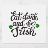 アイリッシュドリンク リキュールボトルラベル (シングルラベル)